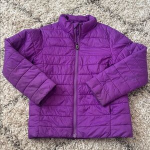 Lands' End Vibrant Purple Puffer Jacket